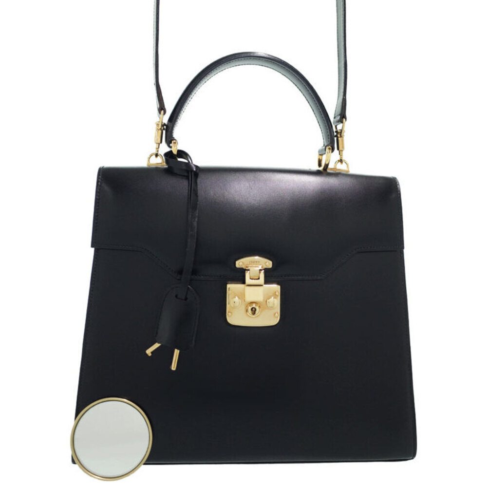 Gucci Lady Lock 2way top handle Black